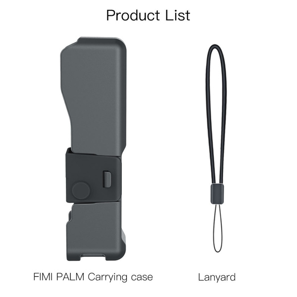 便携盒适用飞米 FIMI PALM手持云台运动相机收纳盒硅胶挂绳配件-5