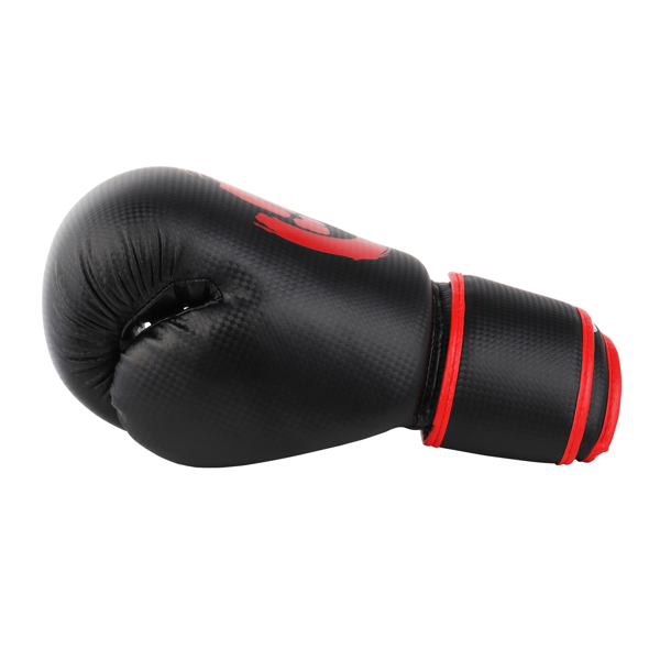 12Oz 黑色 PVC+压缩海绵 拳击手套 搏击训练 N001-18