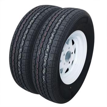 ZY ST175/80R13 5Lug 6PR White Rim QM078*2 车轮 MP