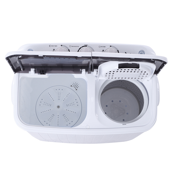美规 XPB35-ZK35 14.3Lbs 洗衣机 110V 360W 双桶 塑料 灰色盖板 半自动-13