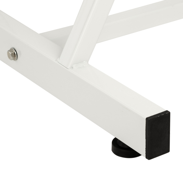PVC皮铁框架 73in 靠背腿角度可调 带小凳 美容床 白色 HZ015-24
