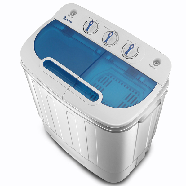 ETL标准美规 XPB46-RS4 13.4lbs 洗衣机 110V 550W 双桶带排水泵 塑料 蓝白 半自动-7