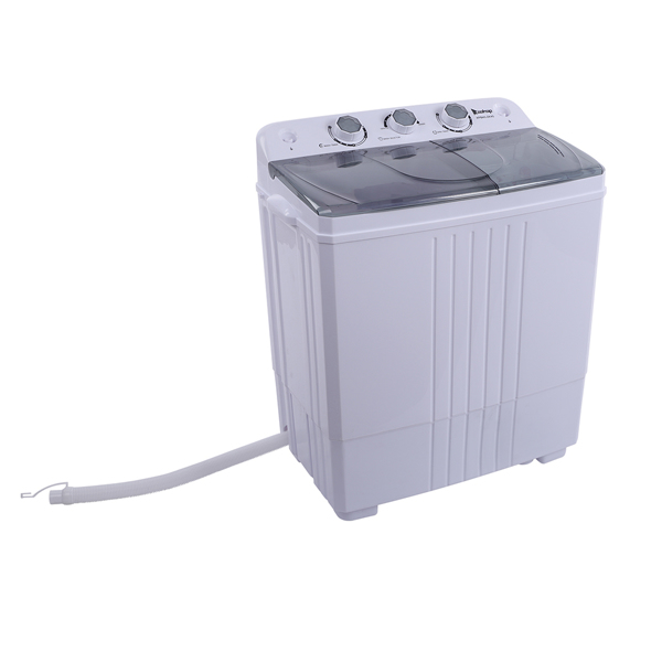 美规 XPB45-ZK45 16.5lbs 洗衣机 110V 400W 双桶 带排水泵 塑料 灰色盖板 半自动-5