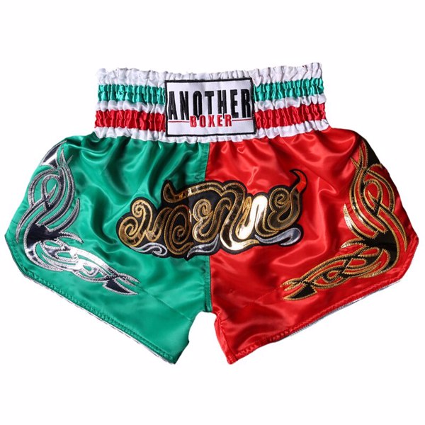 儿童男式女式拳击短裤短裤快干印花跆拳道格斗裤老虎泰拳-1