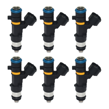 喷油嘴 Set of 6 Fuel Injectors Compatible with Nissa-n Murano 350Z Infinit-i G35 FX35 M35 V6 3.5L 0280158042P6