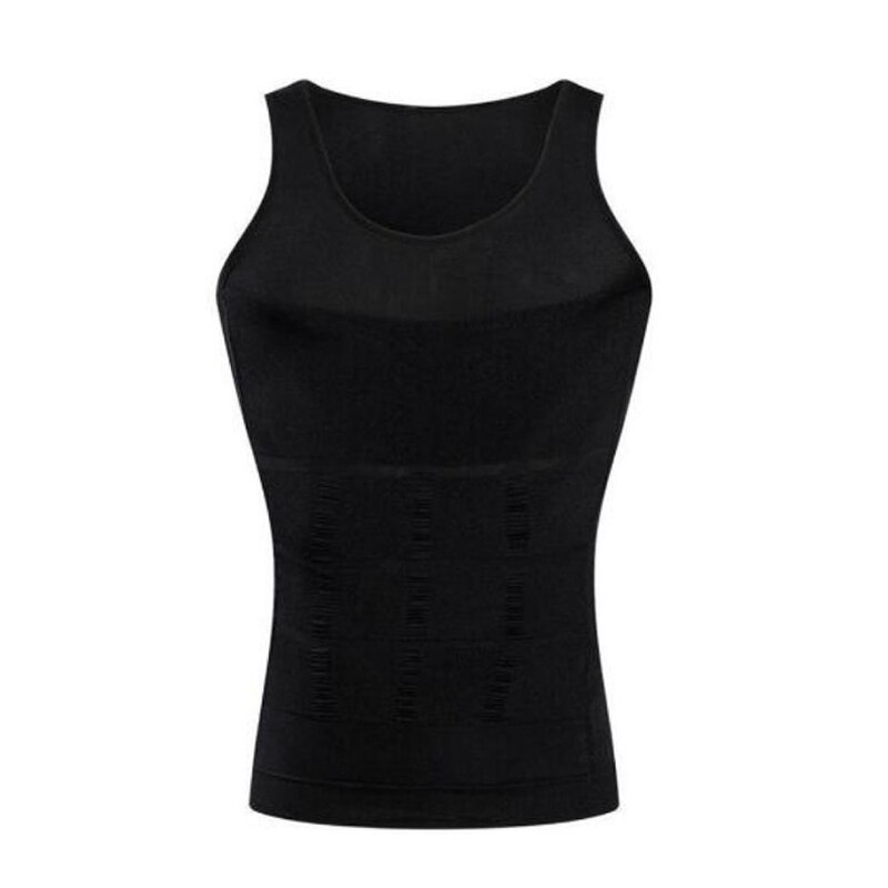 Mens Waist Trainer Body Shaper Vest Compression Slimming Thin Chest Elastic Slim Belly Control Shirt Shapewear