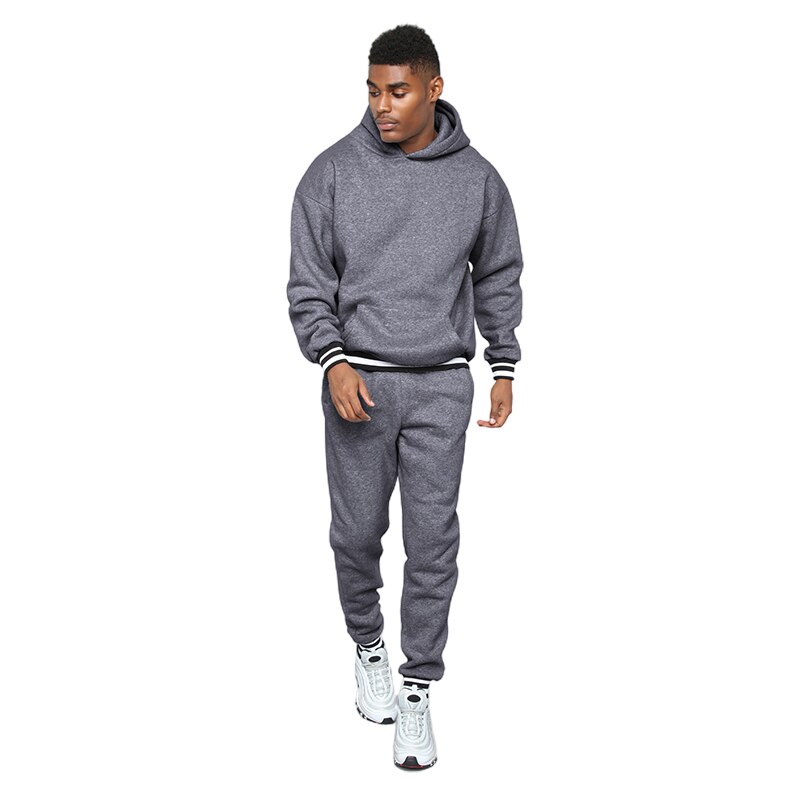 Men Sets 2022 Tracksuit Hooded Sweatshirt+sweatpants Pullover Hoodies Fashion Men's Sports Suit Branded Clothing