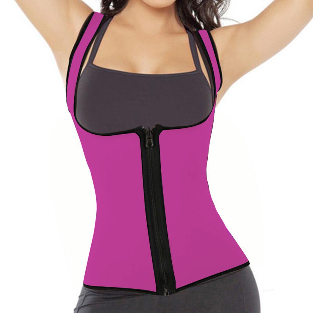 Women Sweat Enhancing Waist Training Corset Trainer Sauna Suit Shaper Sport Vest Neoprene Body Slimming