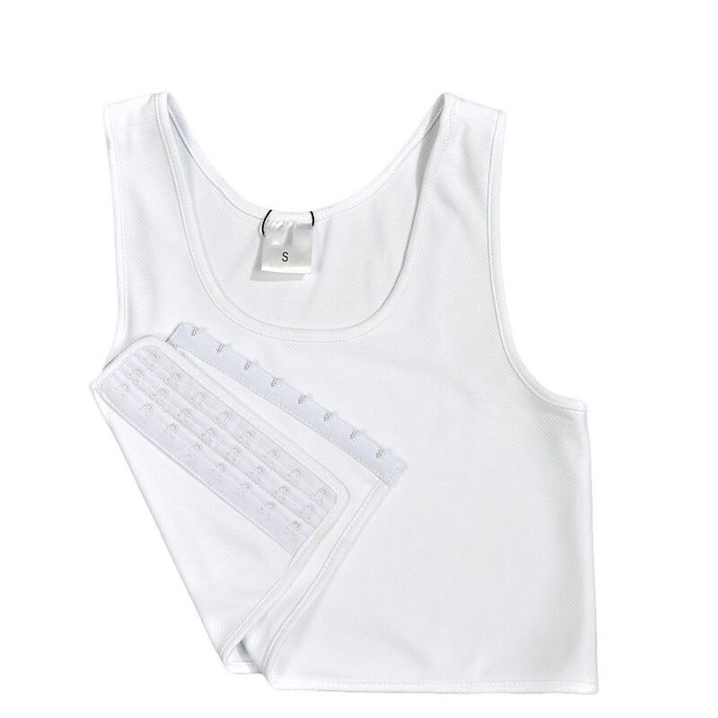 Wrapped Chest Lining Is Comfortable And Soft Body Shaping Breathable Buckle Short Breast Binder Trans Vest Tops