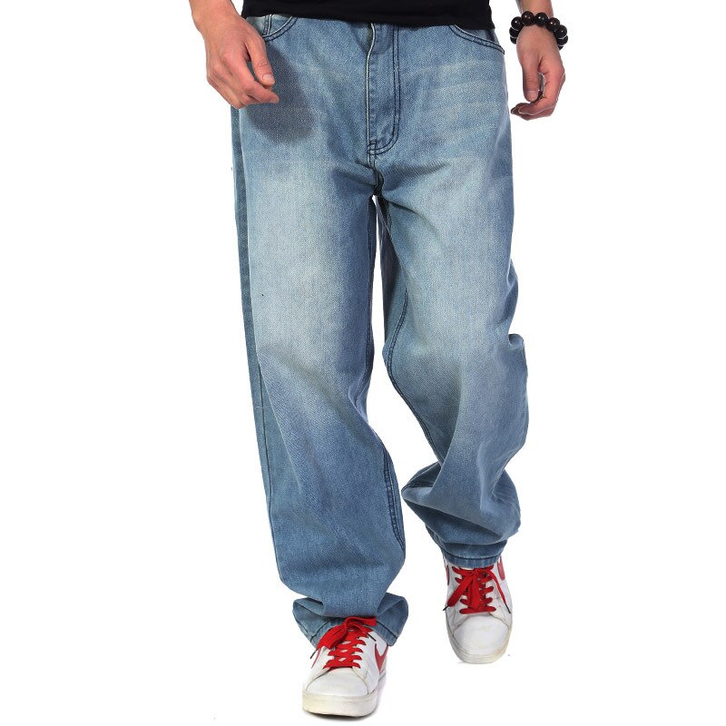 European And American Models Loose Jeans Spring Autumn Men's Retro Straight Large Size 30-38 40 42 44 46