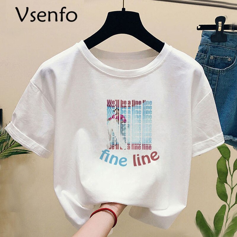 Hip Hop Harry Styles T-shirt Women Men Fine Line Love On Tour T Shirt Harajuku Summer Tshirt Feminina Graphic Shirts