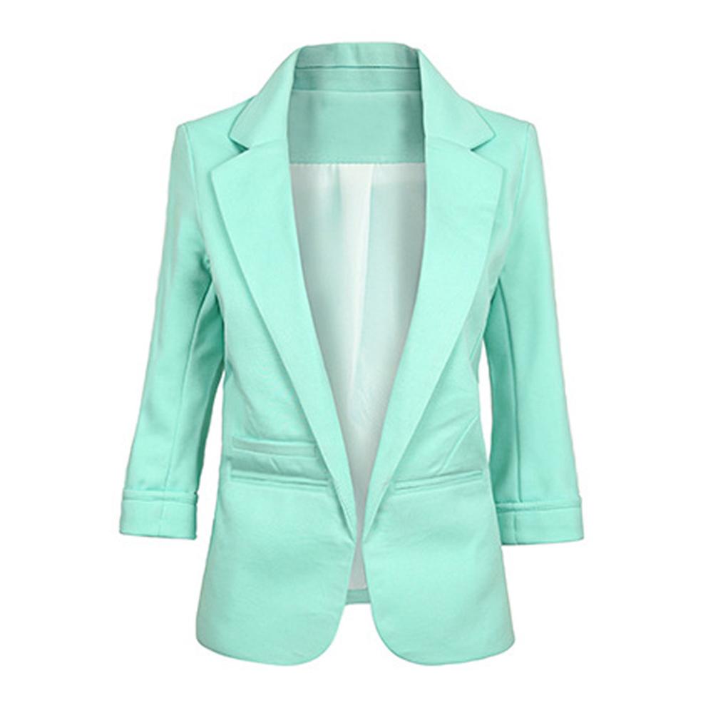 Spring Casual Slim Female Blazer Top Plus Size Women EleBlazers And Jackets Office Lady Work Wear