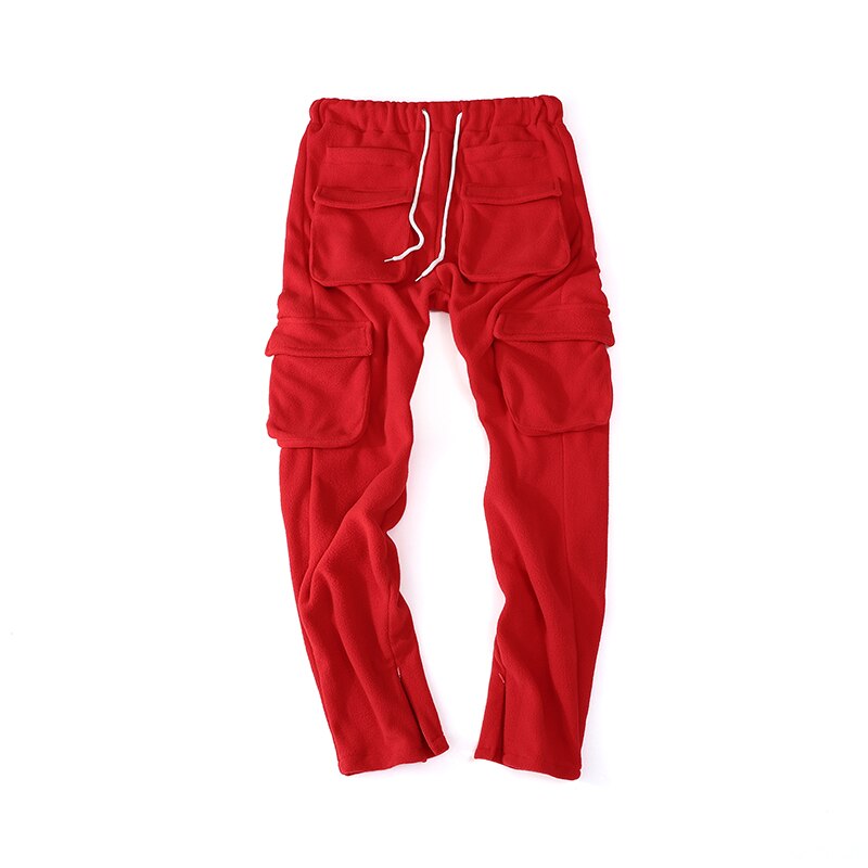 High Street Multi-pocket Joggers Sweatpants Men And Women Drawstring Solid Casual Harem Pants Oversize Baggy Track