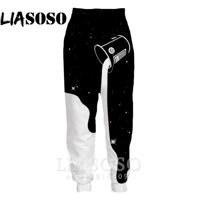 3D Print Men Women Cartoon Ball Full Length Sweatpants Jogger Paint Harajuku Winter Pants Galaxy Anime Abstract Trousers