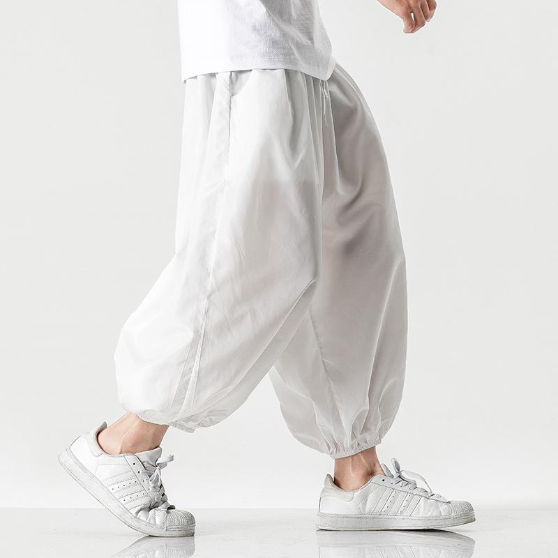 New Hip Hop Baggy Wide Crotch Harlan Pants Men Women Plus Size Leg Trousers Casual Loose Cross-Pants XXXXXL