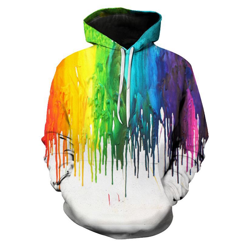 Autumn New Hoodie Clothing 3d Digital Color Printing Fashion Sweatshirt Men Street Men's Sportswear Pullove