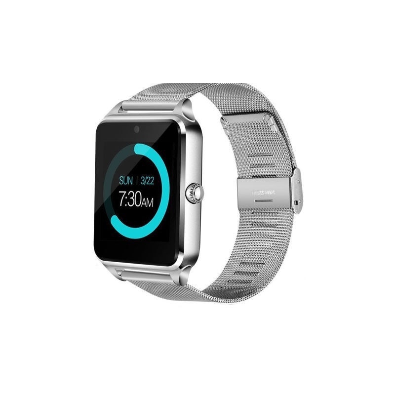 z60 Smart Watch With Camera Bluetooth Wrist Watch SIM Card Smart watch For Android silver