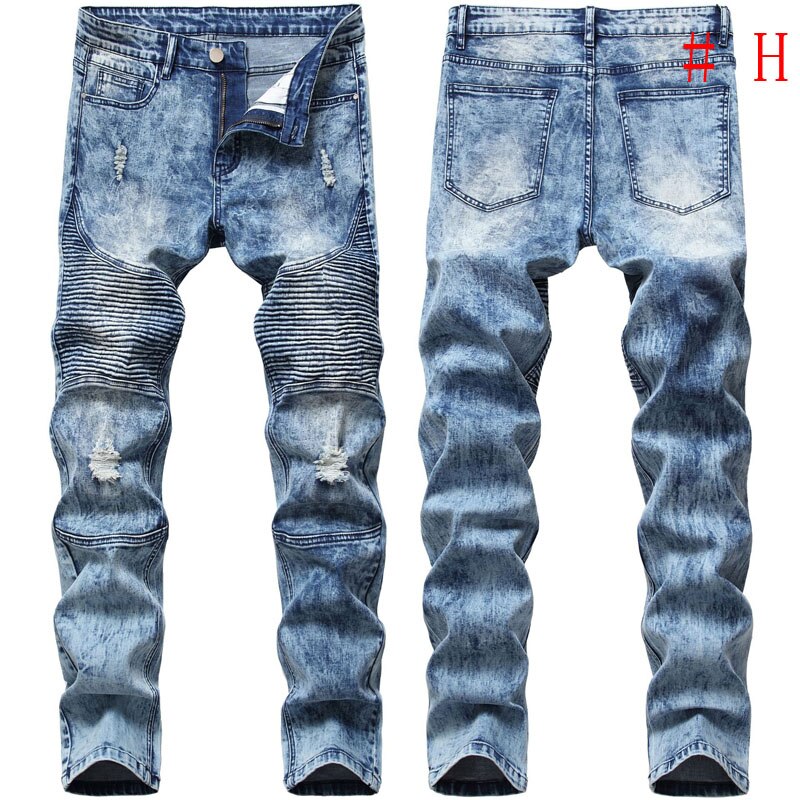 Men Skinny Jeans Stretch Pant Denim Pants Casual Slim Fit Long