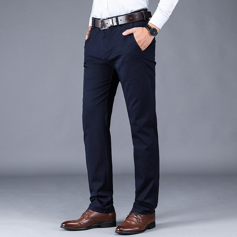 Autumn Straight Slacks For Men, Business Slim Pants Versatile And Winter