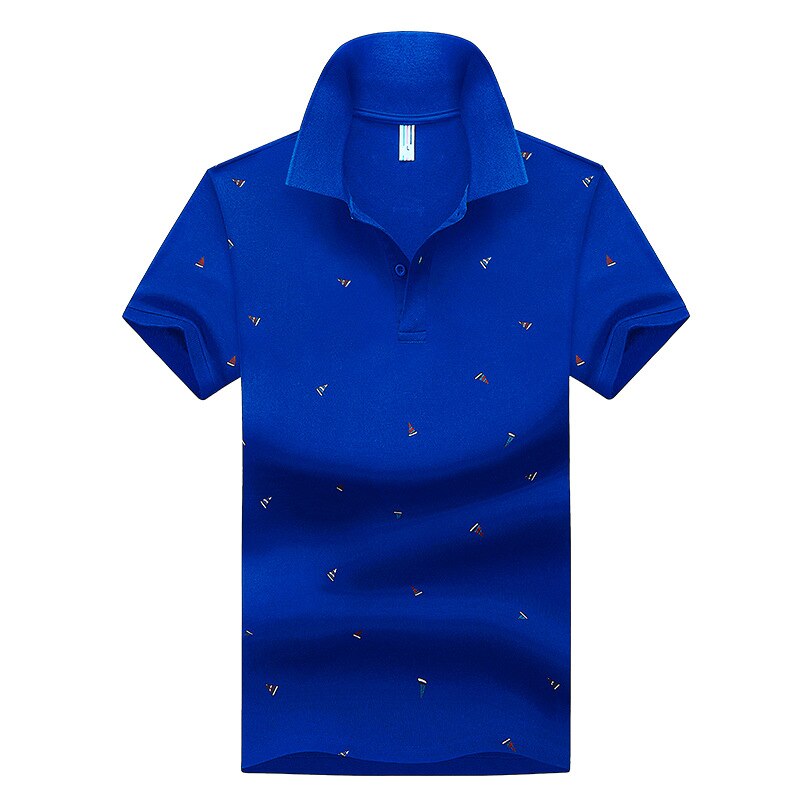 Polo Shirt For Men 2022 New Cotton Short Sleeve Business Casual Print Polos Shirts Male Fashion Breathable Tops Tees Clothing