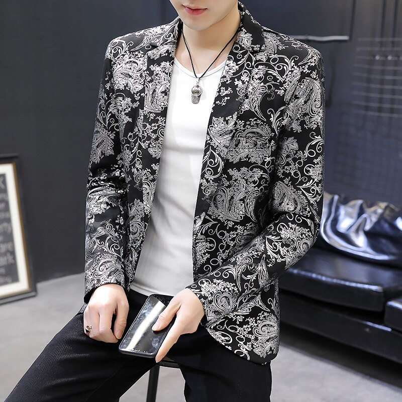 Nightclub Boy New Casual Suit Male Small Jacket Korean Host Barber Groom Best Man