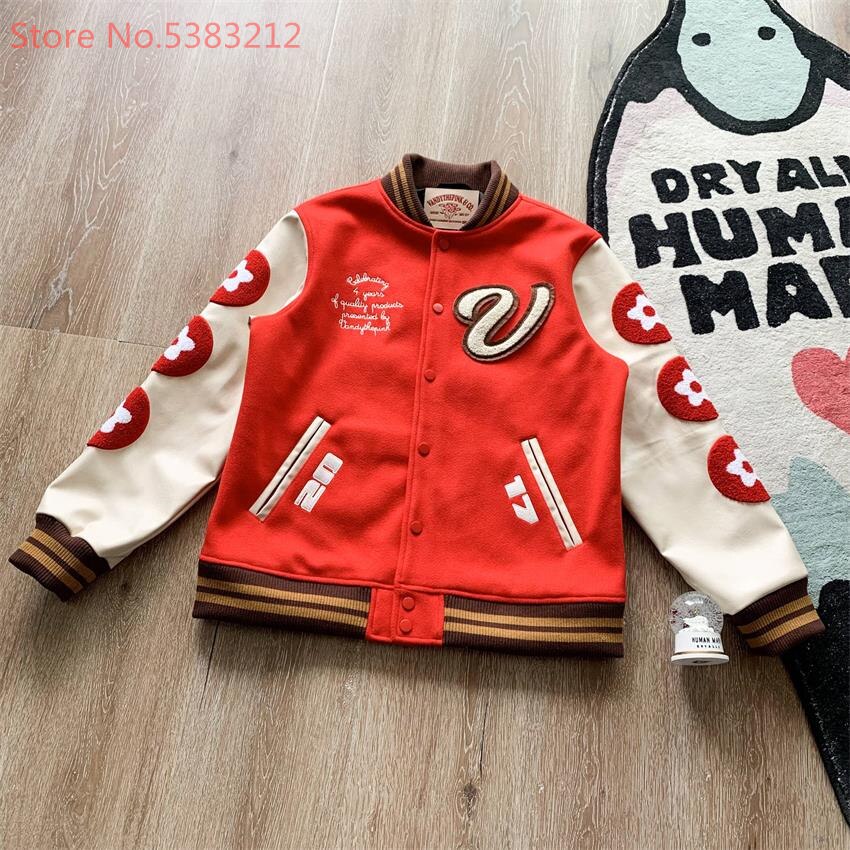 Vandythepink Varsity Baseball Jackets Women Men Clothing PU Leather Bomber Coats Harajuku Racer Streetwear Windbreaker Winter