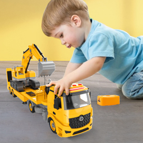 拼装惯性车模型运输车玩具-6