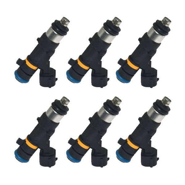 喷油嘴 Set of 6 Fuel Injectors Compatible with Nissa-n Murano 350Z Infinit-i G35 FX35 M35 V6 3.5L 0280158042P6-2