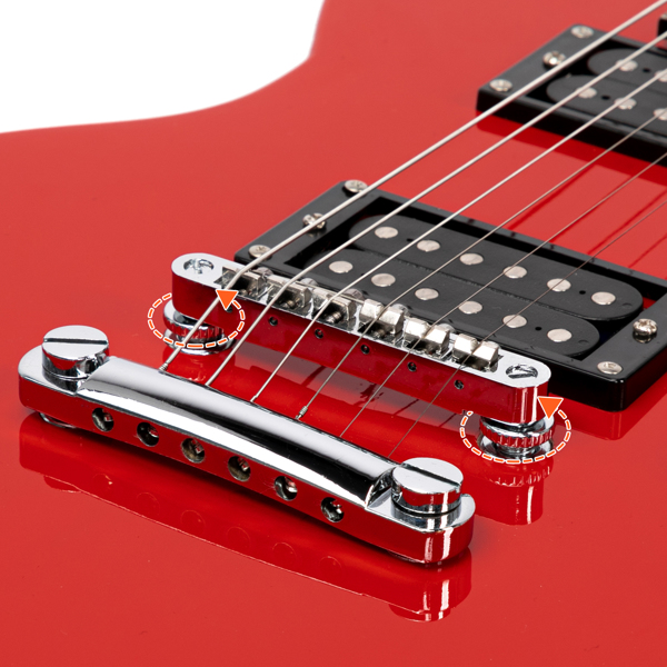 【AM不售卖】Glarry GLP101 双线圈拾音器 玫瑰木指板 GLP电吉他 红色-13