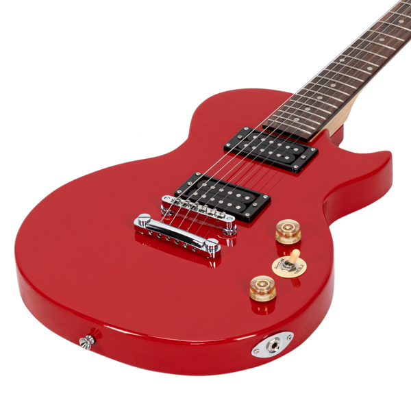 【AM不售卖】Glarry GLP101 双线圈拾音器 玫瑰木指板 GLP电吉他 红色-12