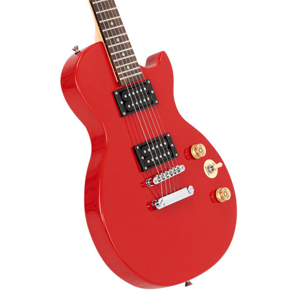【AM不售卖】Glarry GLP101 双线圈拾音器 玫瑰木指板 GLP电吉他 红色-9