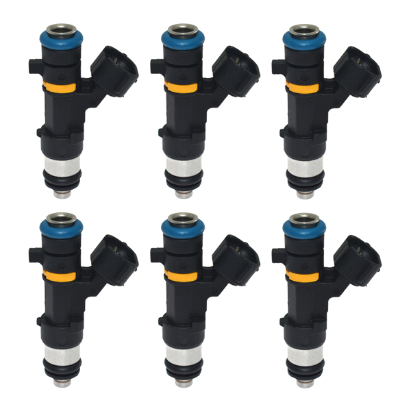 喷油嘴 Set of 6 Fuel Injectors Compatible with Nissa-n Murano 350Z Infinit-i G35 FX35 M35 V6 3.5L 0280158042P6-1