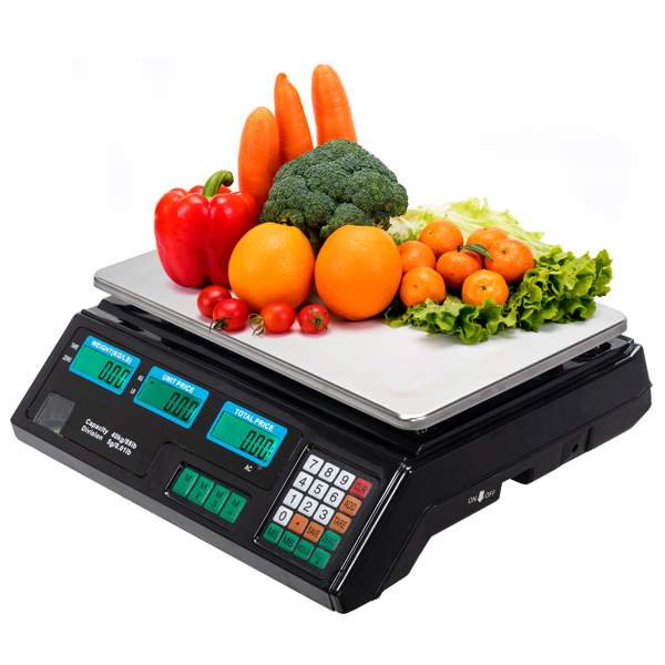 【英规】ACS-30 40kg/5g 电子蔬菜计价称/邮包称 黑色 kg/lb切换-47