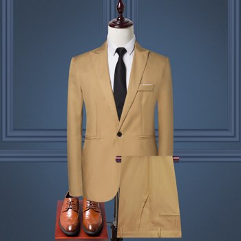 新款商务休闲韩国男装+套装，两件套