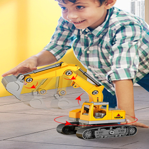 拼装惯性车模型运输车玩具-4