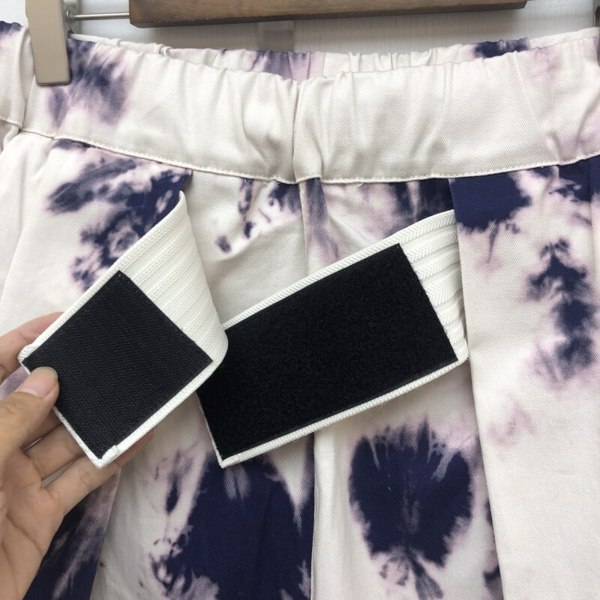 染新领带棉质长裤男女1:1高品质超大帆布运动裤嘻哈长裤运动服-3