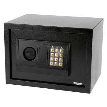 E25EA 小型电子数字钢制保险箱 黑色