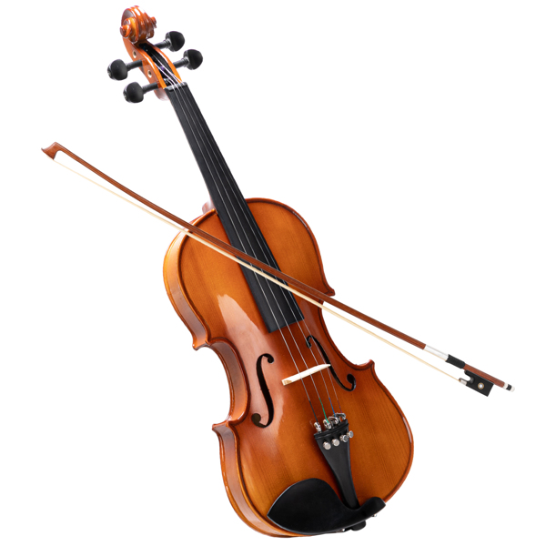 【AM不售卖】Glarry GV402 4/4 磨水沙 实木 亮光偏棕 小提琴-2