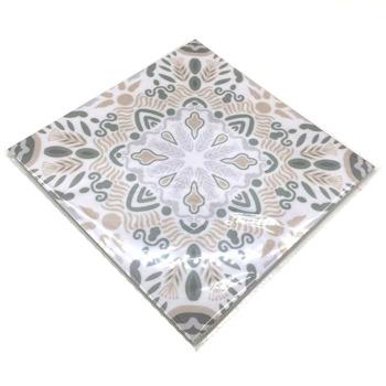 包邮-摩洛哥图案自粘瓷砖贴纸(亮膜)(20cmx20cm)-24pcs