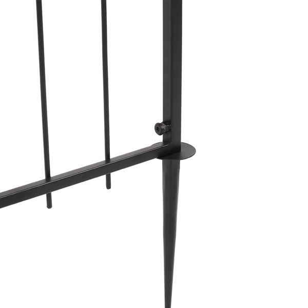黑色 铁艺 铁拱门 206*41*208cm 平顶 庭院 欧洲-9