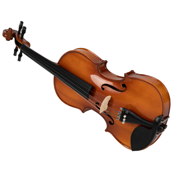 【AM不售卖】Glarry GV402 4/4 磨水沙 实木 亮光偏棕 小提琴-13