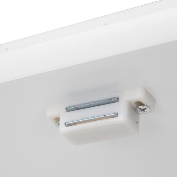 白色 密度板喷漆 三胺贴面刨花板 双门 带叉造型 浴室立柜 马桶柜 N201-19