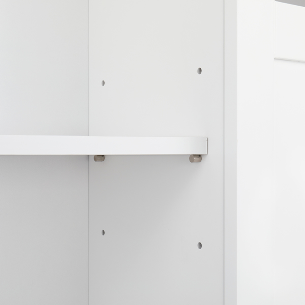白色 密度板喷漆 三胺贴面刨花板 双门 带叉造型 浴室立柜 马桶柜 N201-25