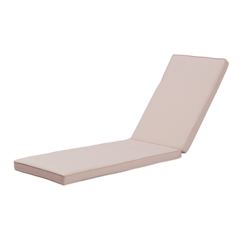 户外躺椅坐垫座椅替换坐垫，适合75英寸长躺椅躺床（卡其色）