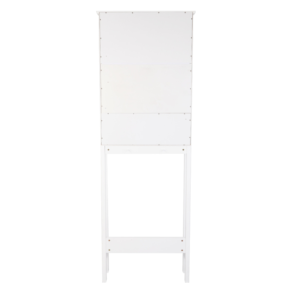 白色 密度板喷漆 三胺贴面刨花板 双门 带叉造型 浴室立柜 马桶柜 N201-13