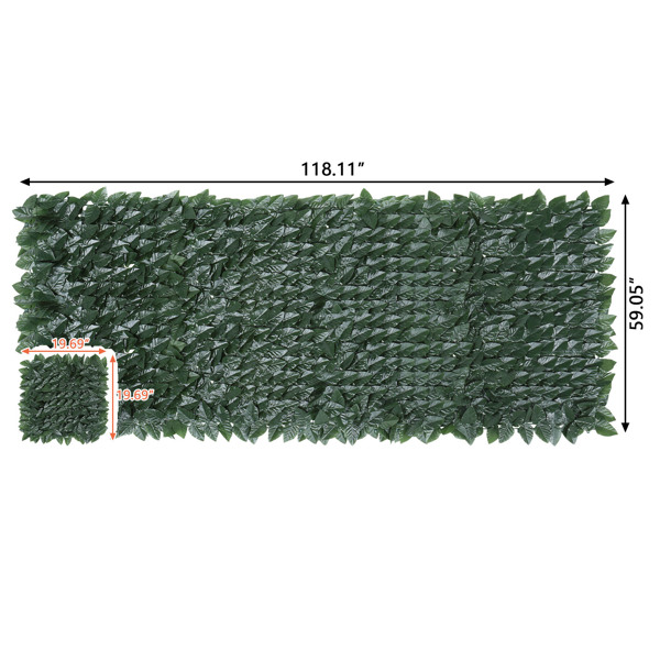 150*300cm 绿色 塑料 900片桃叶底板加密 长方形 庭院栅栏网 庭院 欧洲-10