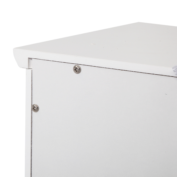 白色 密度板喷漆 三胺贴面刨花板 4抽 浴室立柜 N201-17