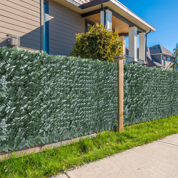 150*300cm 绿色 塑料 900片桃叶底板加密 长方形 庭院栅栏网 庭院 欧洲-12