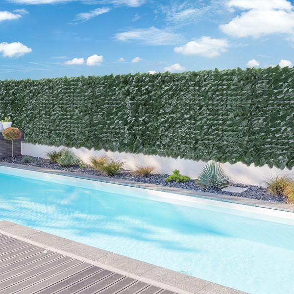 150*300cm 绿色 塑料 900片桃叶底板加密 长方形 庭院栅栏网 庭院 欧洲-7