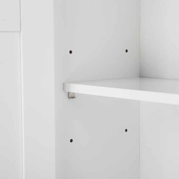 白色 密度板喷漆 三胺贴面刨花板 双门 带叉造型 浴室立柜 马桶柜 N201-17